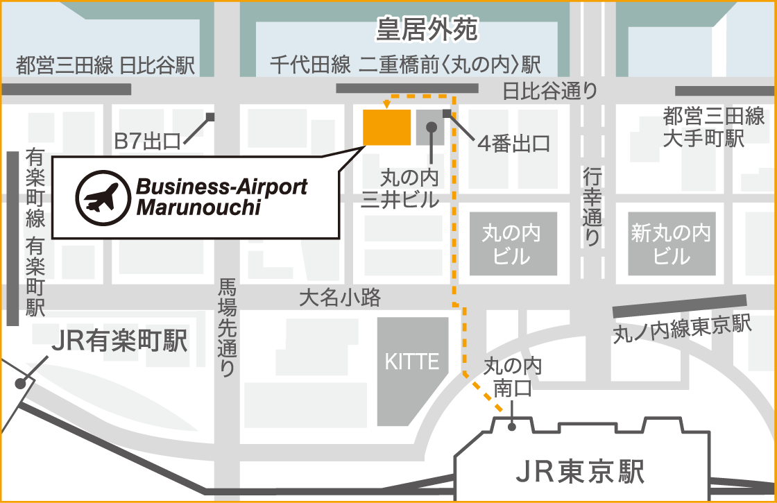 駅からの行き方:地図