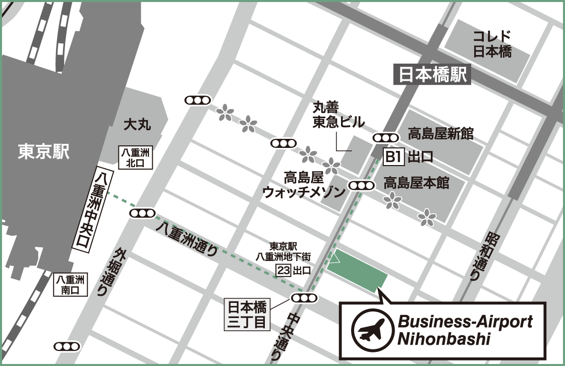 駅からの行き方:地図