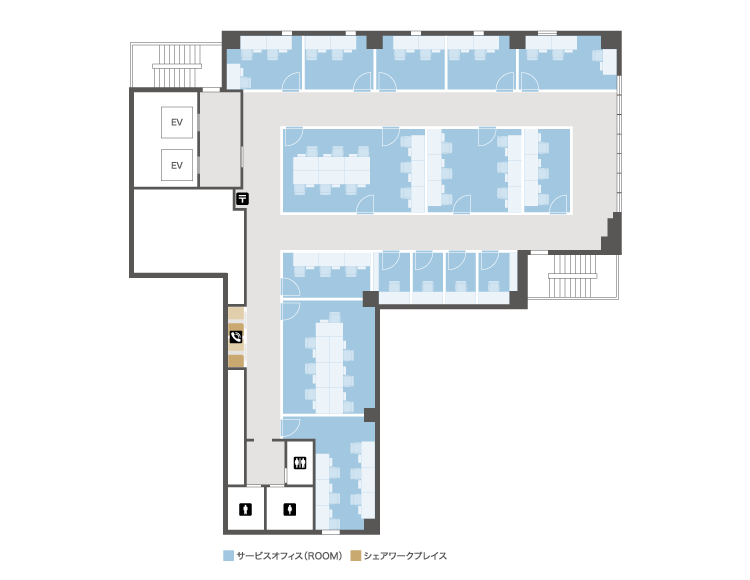 ビジネスエアポート京橋 フロア図 5F