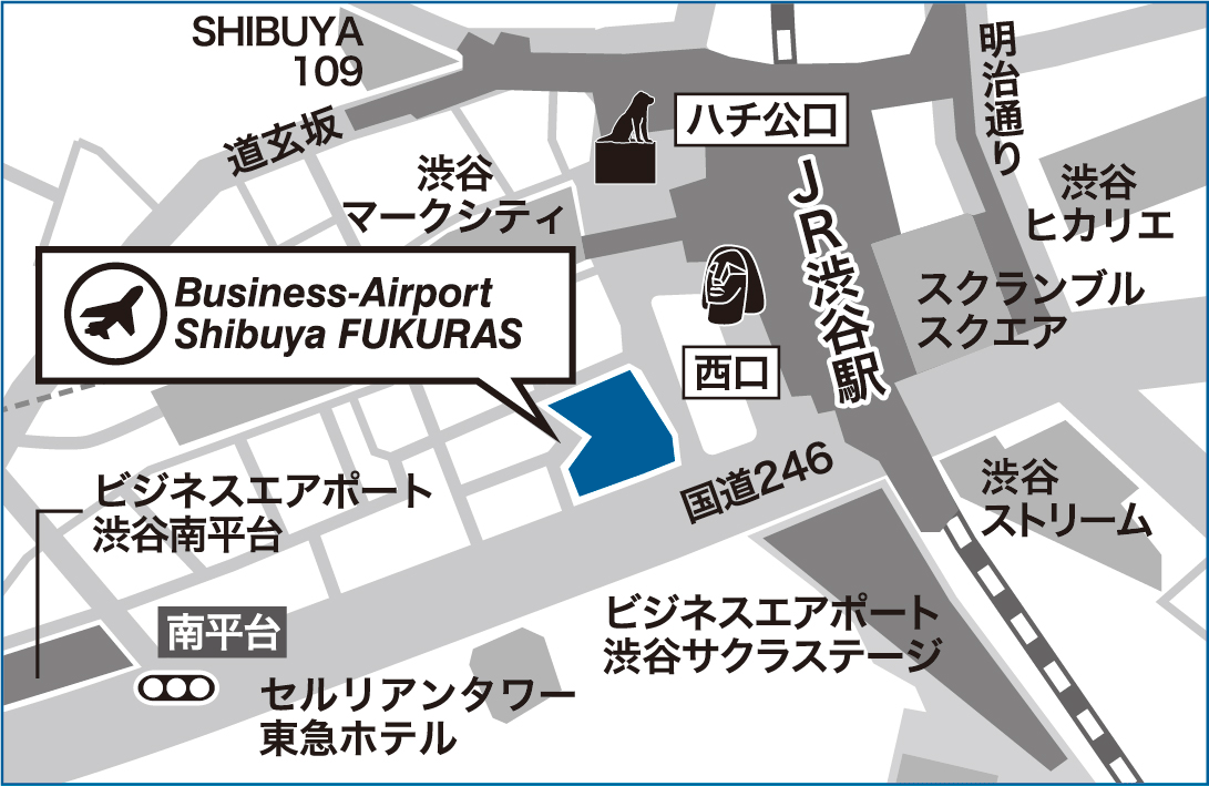駅からの行き方:地図